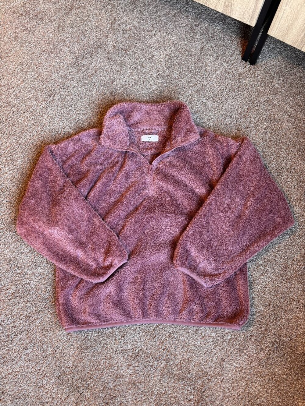 ARITZIA | TNA Teddy Zip-Up Medium Cozy Fleece Zip-Up Pullover Mockneck